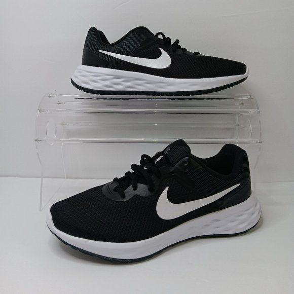 Nike REVOLUTION 6 Black White DC3729-003 Athletic Running Shoes - Picture 1 of 10
